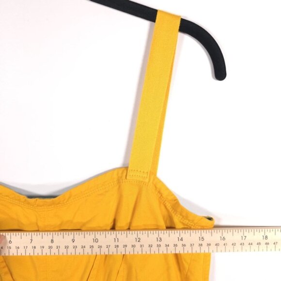 Marc by Marc Jacobs Yellow Sheath Mini Tank Sundress Dress Pockets Size 6 - Picture 6 of 11